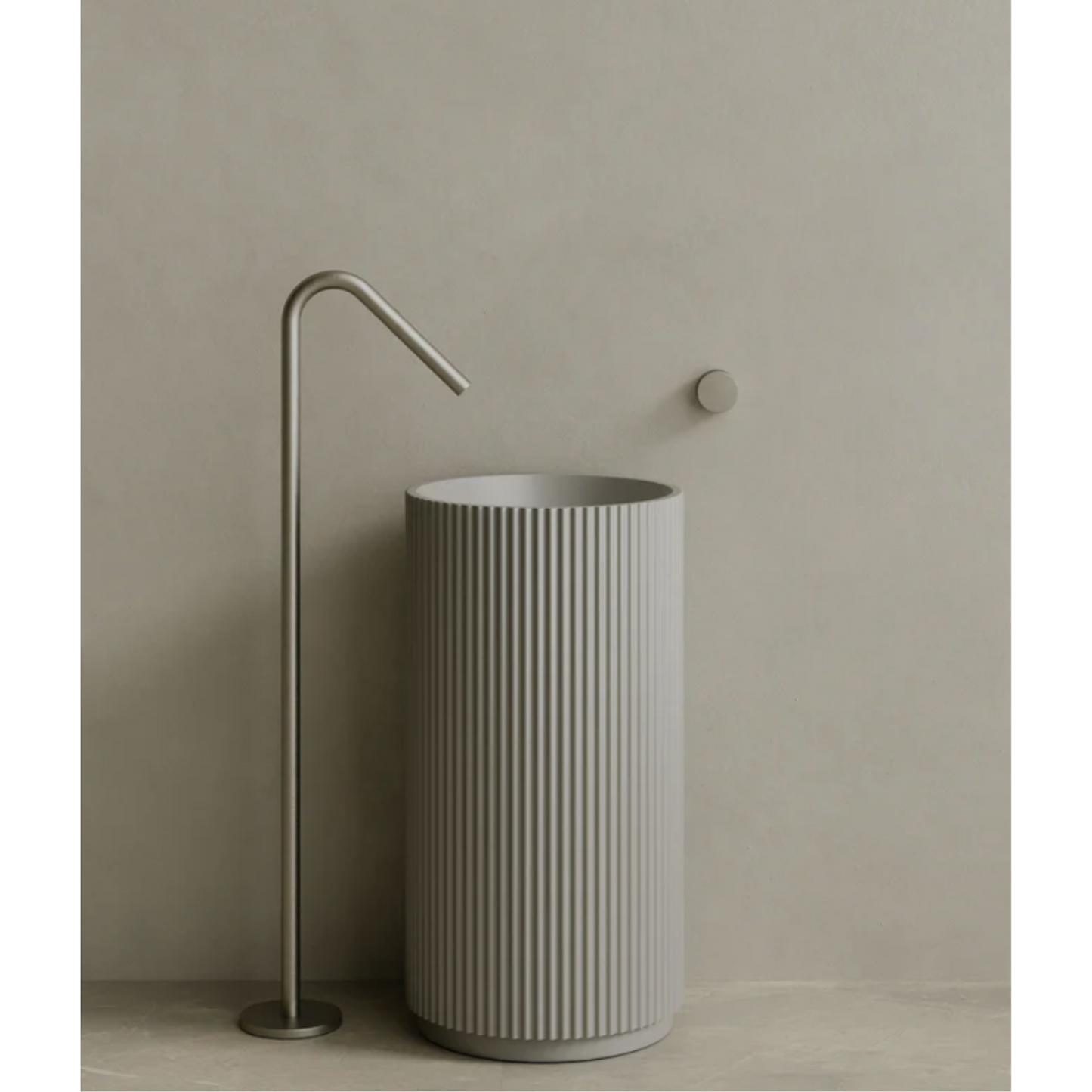 ELEMENTO BATH | 18" x 33" STONE PEDESTAL SINK | $1,536.25 - $1,624.90