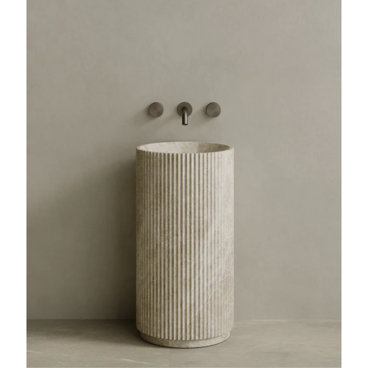ELEMENTO BATH | RIVIO STONE PEDESTAL SINK | $6,394.30 - $11,990.00