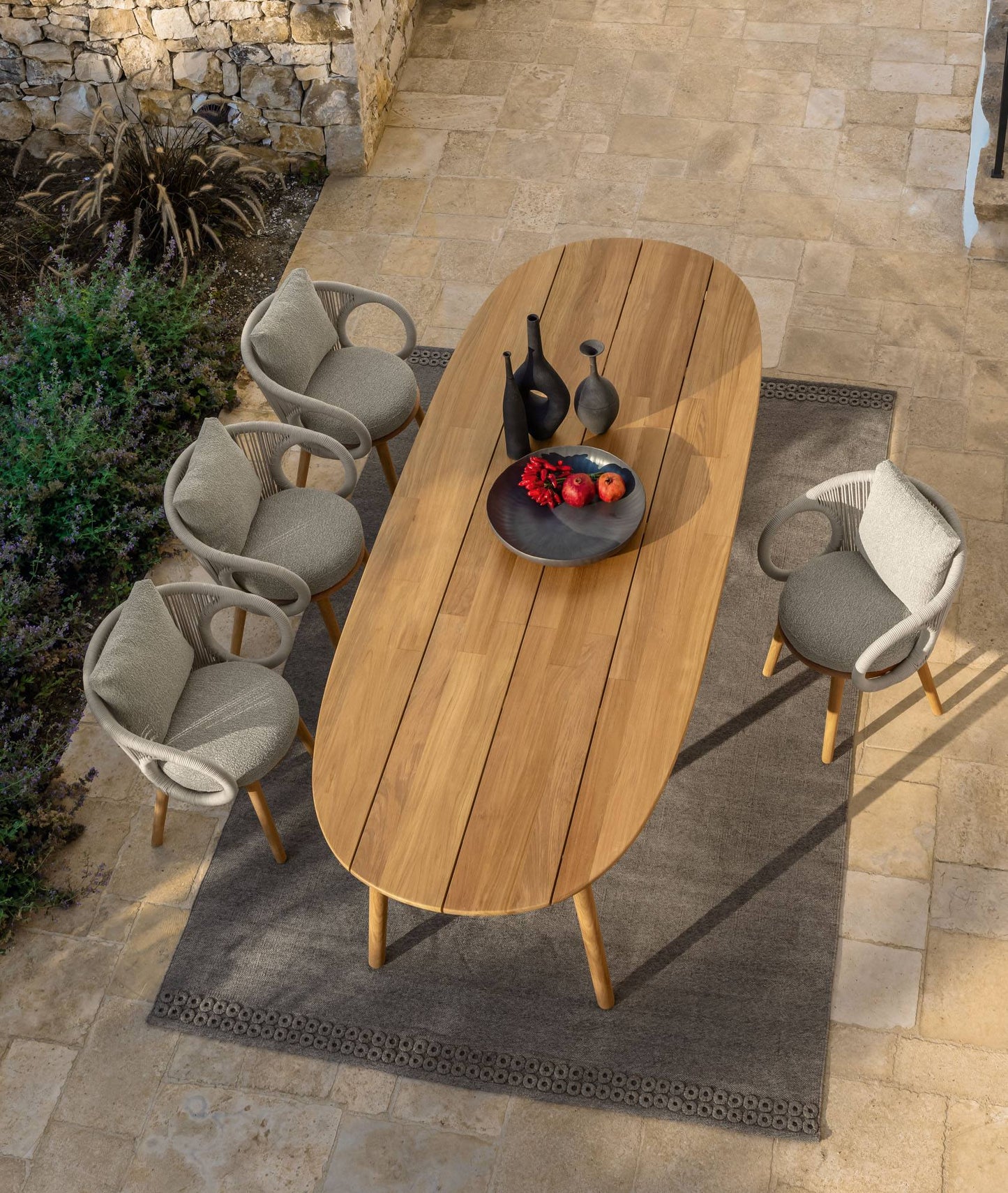 TALENTI | KAREN  NATURAL TEAK  280 X 110 DINING TABLE - $13,516.34