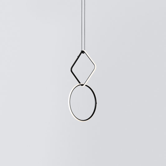 FLOS | ARRANGMENTS SMALL SQUARE TWO PENDANT SMALL CIRCLE LIGHT | $2,966.00