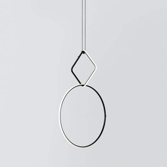 FLOS | ARRANGMENTS SMALL SQUARE TWO PENDANT MEDIUM CIRCLE LIGHT | $3,226.00