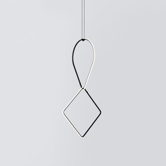 FLOS | ARIETTE DROP DOWN DOUBLE PENDANT BID DIAMOND LIGHT | $3,410.00