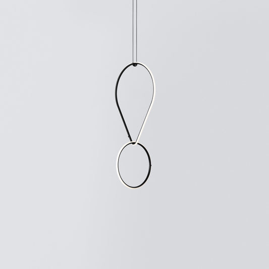 FLOS | DROP DOWN DOUBLE PENDANT SMALL CIRCLE LIGHT | $3,165.00