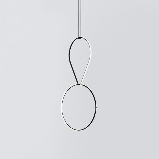 FLOS | DROP DOWN DOUBLE PENDANT MEDIUM CIRCLE LIGHT | $3,450.00