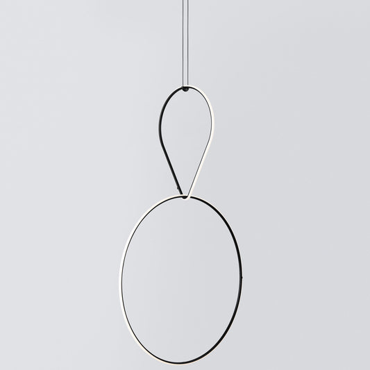 FLOS | DROP DOWN DOUBLE PENDANT LARGE CIRCLE LIGHT | $3,930.00