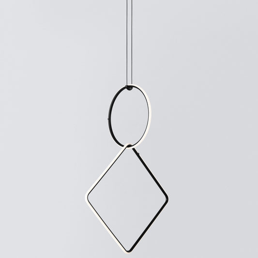 FLOS | ARRANGLEMENTS SMALL DOUBLE ROUND LARGE DIAMOND PENDANT LIGHT | $3,150.00