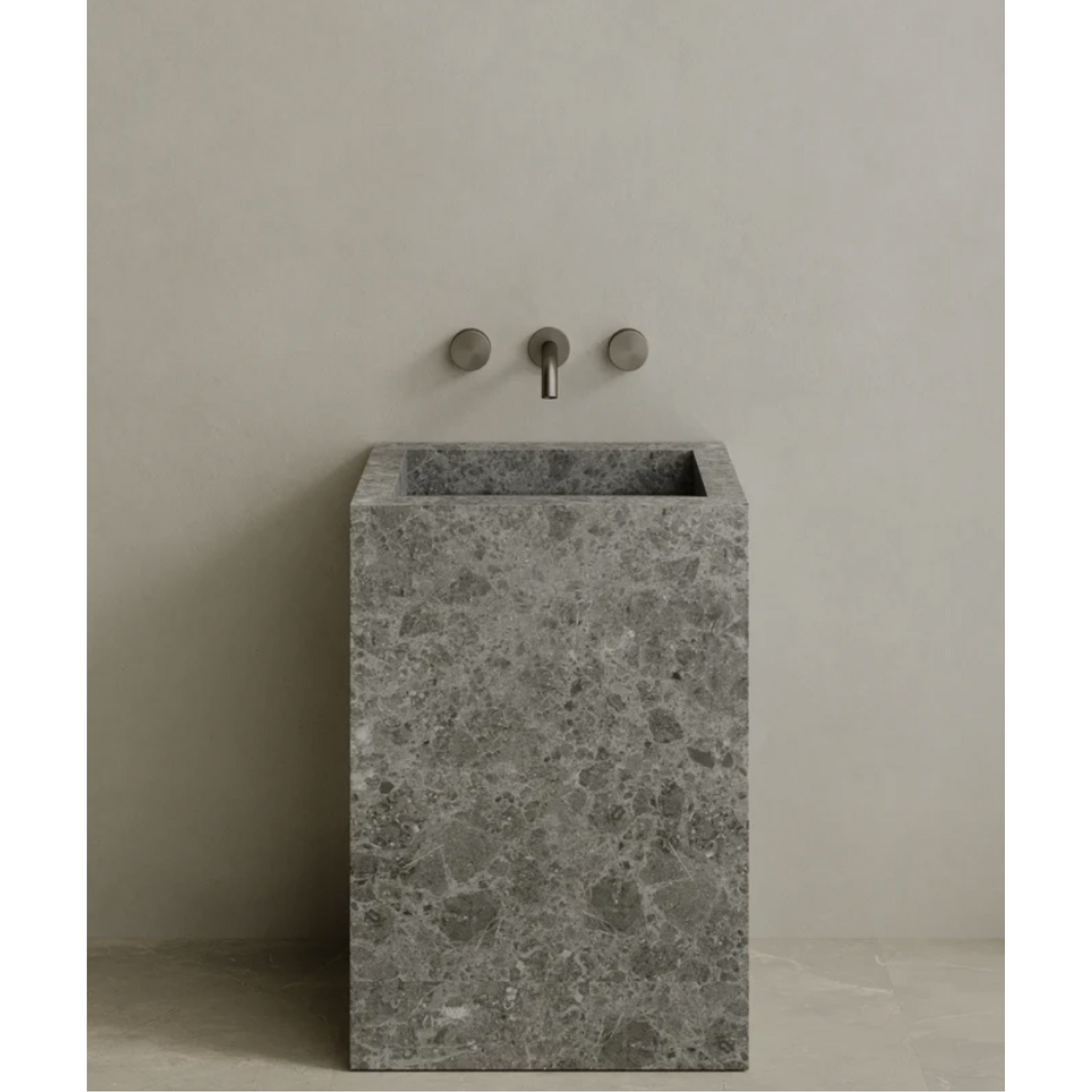 ELEMENTO BATH | QUATTRO STONE PEDESTAL SINK | $3,423.20 - $7,004.80