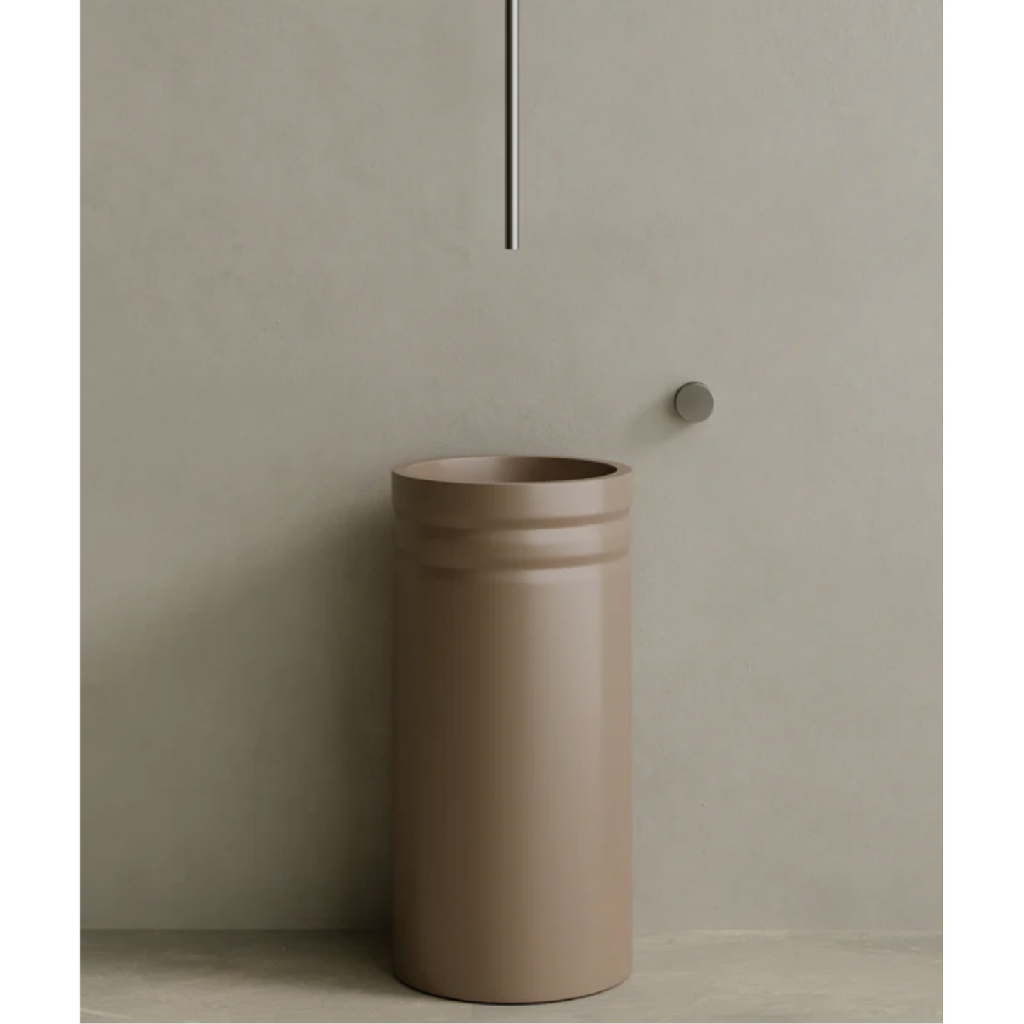 ELEMENTO BATH | 17" x 33" SOLID SURFACE RESIN PEDESTAL SINK | $1,478.50 - $1,556.20