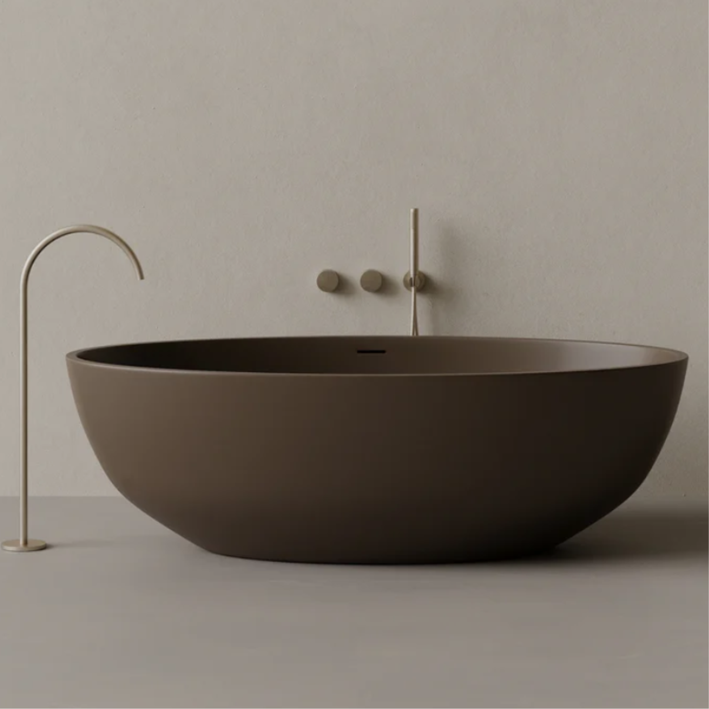 ELEMENTO BATH | 70" x 36" OVAL SOLID SURFACE STONE RESIN BATHTUB | $4,710.23 - $5,105.62