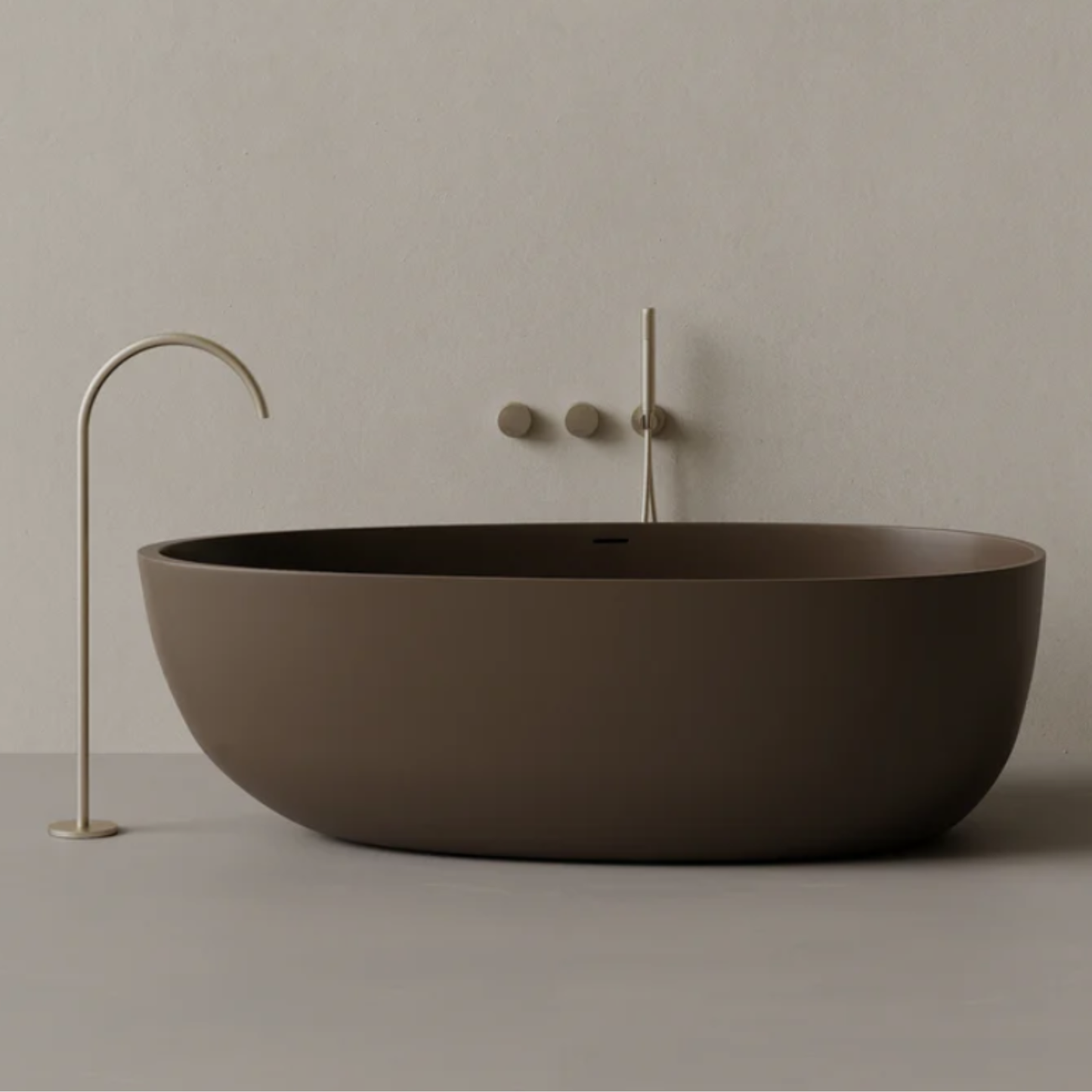 ELEMENTO BATH | 66" x 33" OVAL SOLID SURFACE STONE RESIN BATHTUB | $4,363.97 - $4,734.34