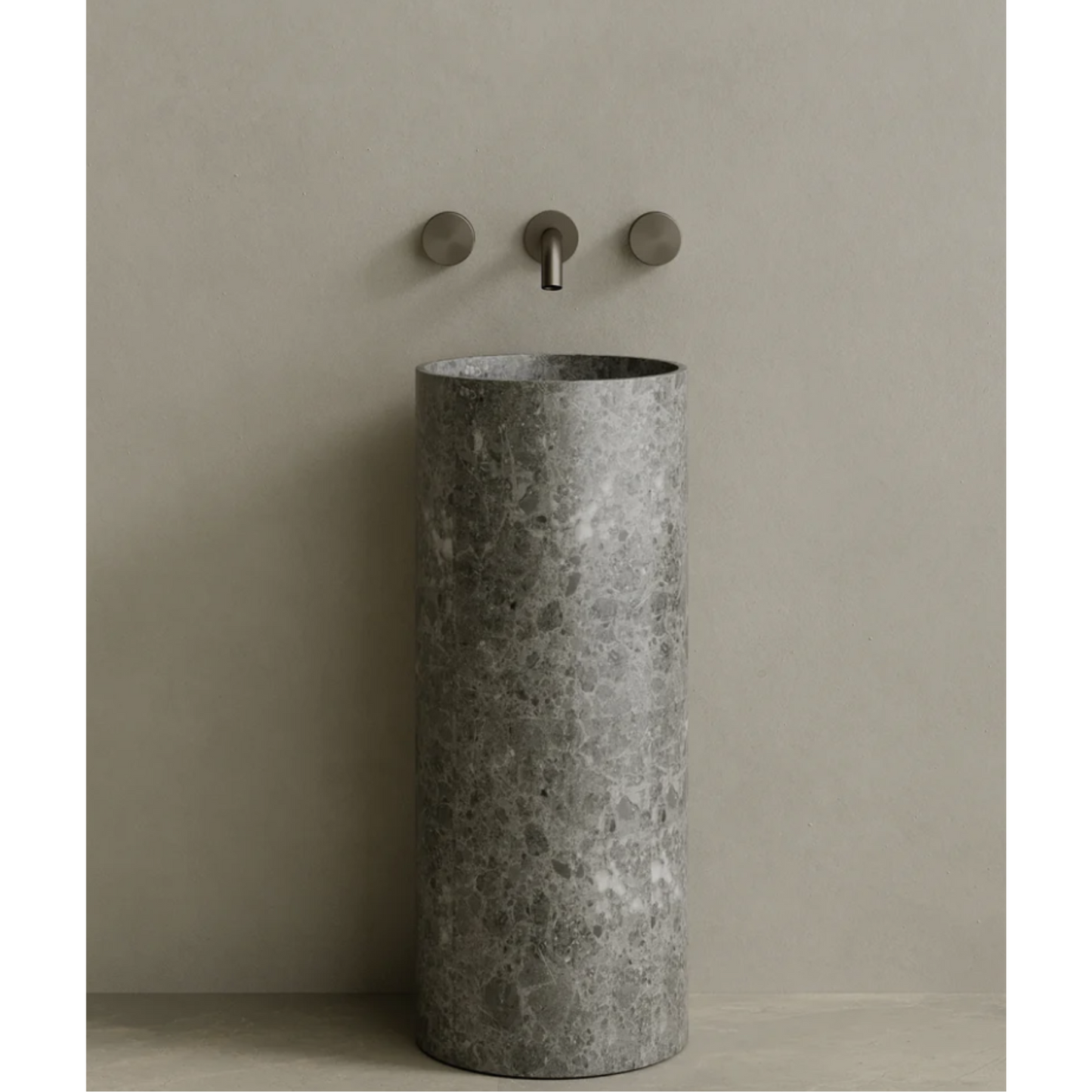 ELEMENTO BATH | CALVA STONE PEDESTAL SINK | $3,313.20 - $6,894.80