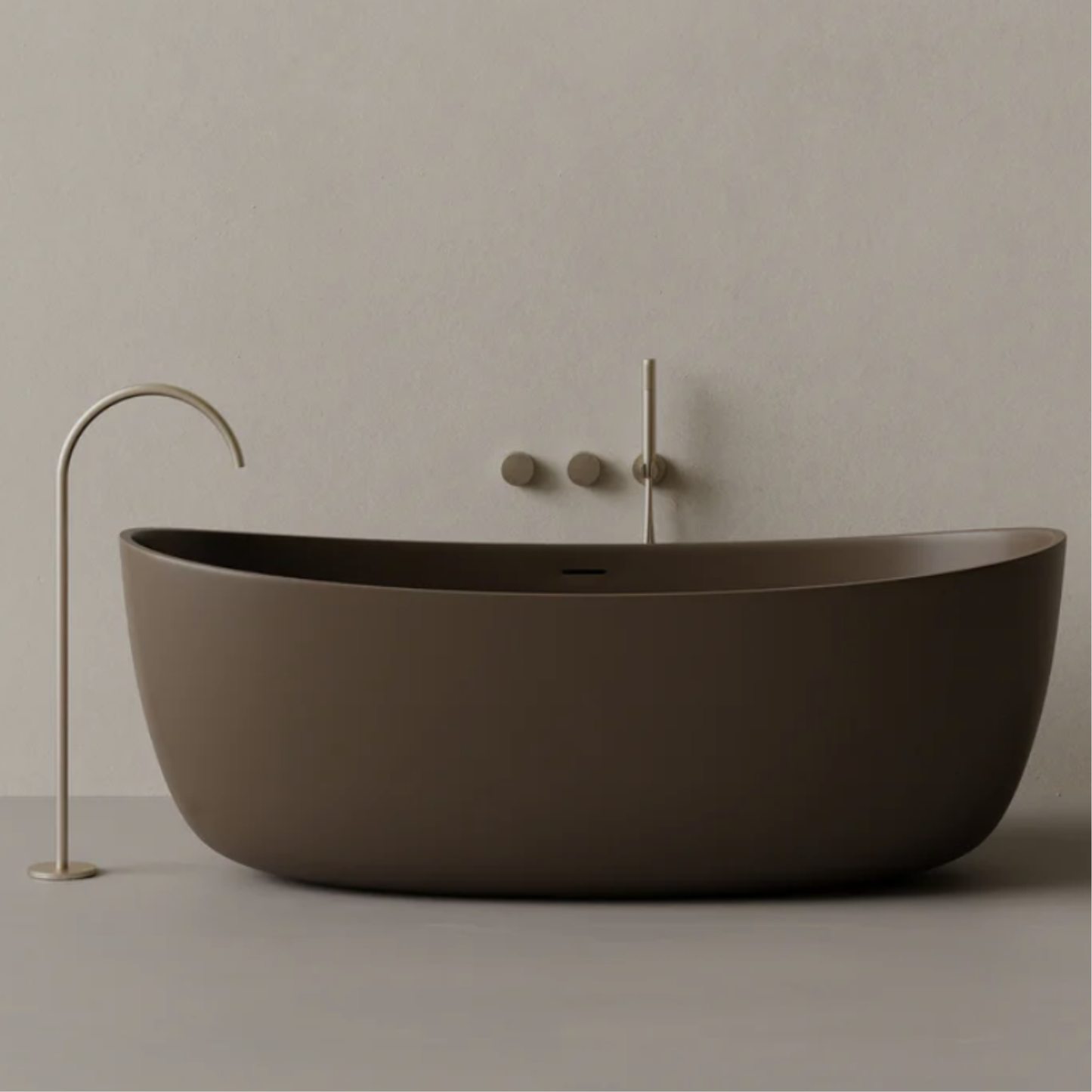 ELEMENTO BATH | 70" x 33" OVAL SOLID SURFACE STONE RESIN BATHTUB | $4,471.81 - $4,849.00