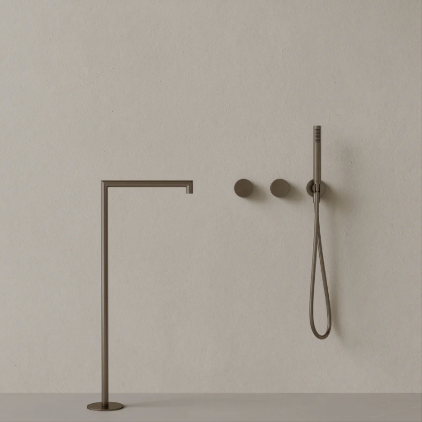 ELEMENTO BATH | SQUARE FLOOR-MOUNTED BATHTUB FILLER | $2,270.55