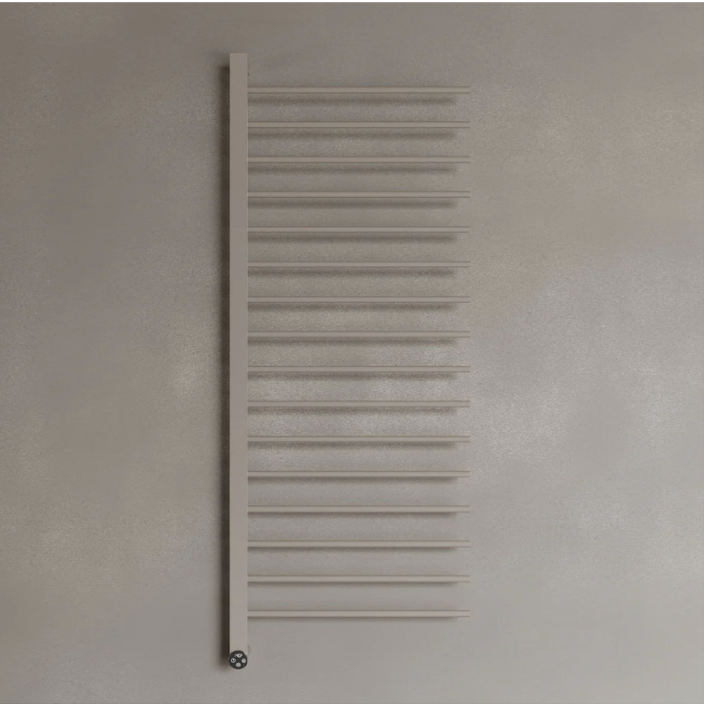 ELEMENTO BATH | WALL-MOUNTED 16 ROD HEATED TOWEL RACK WITH DIGITAL DISPLAY | $1,013.58 - $1,221.35