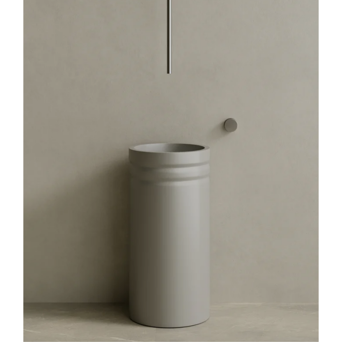 ELEMENTO BATH | 17" x 33" SOLID SURFACE RESIN PEDESTAL SINK | $1,478.50 - $1,556.20