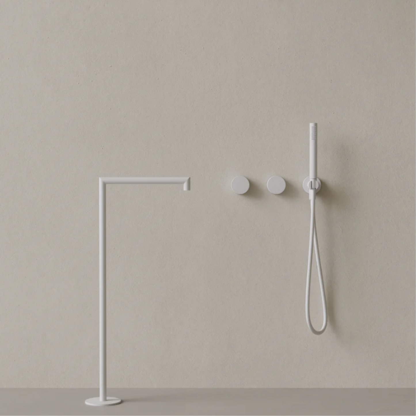 ELEMENTO BATH | SQUARE FLOOR-MOUNTED BATHTUB FILLER | $2,270.55
