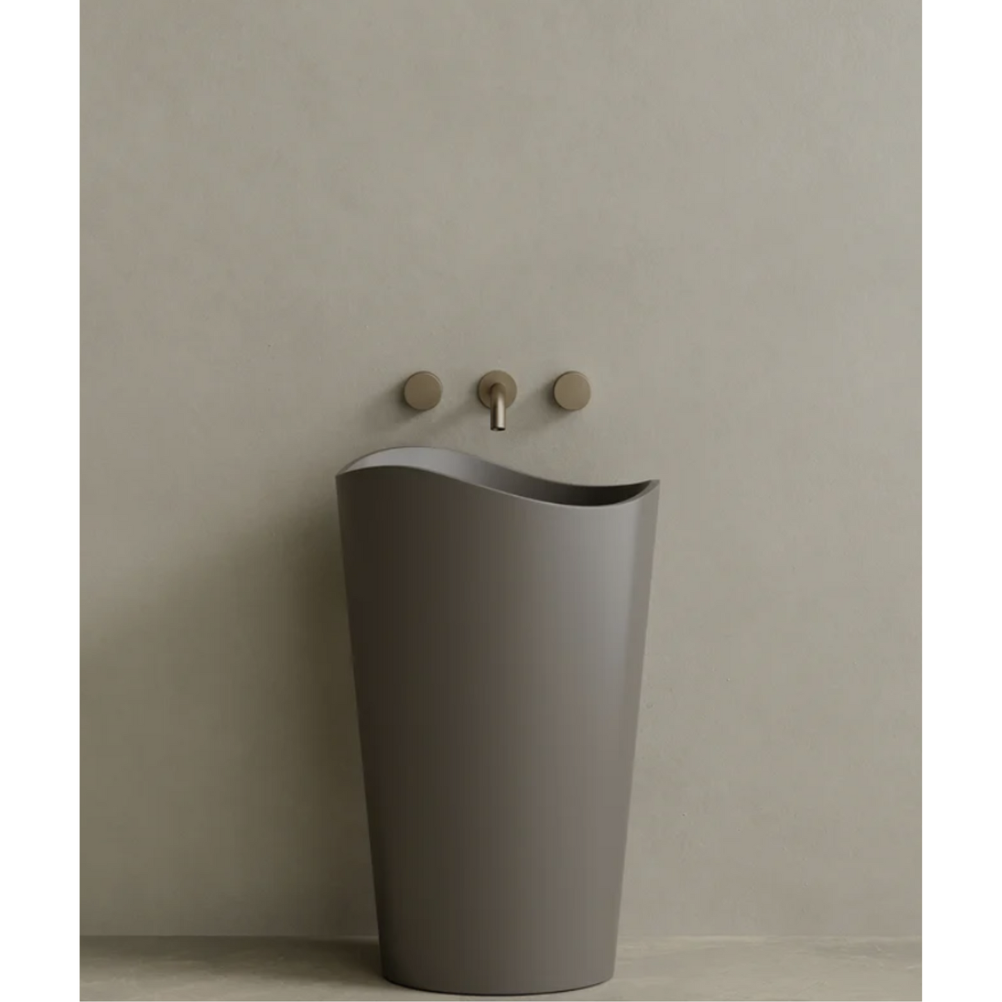 ELEMENTO BATH | 23" x 36" SOLID SURFACE PEDESTAL SINK | $1,464.10 - $1,540.90