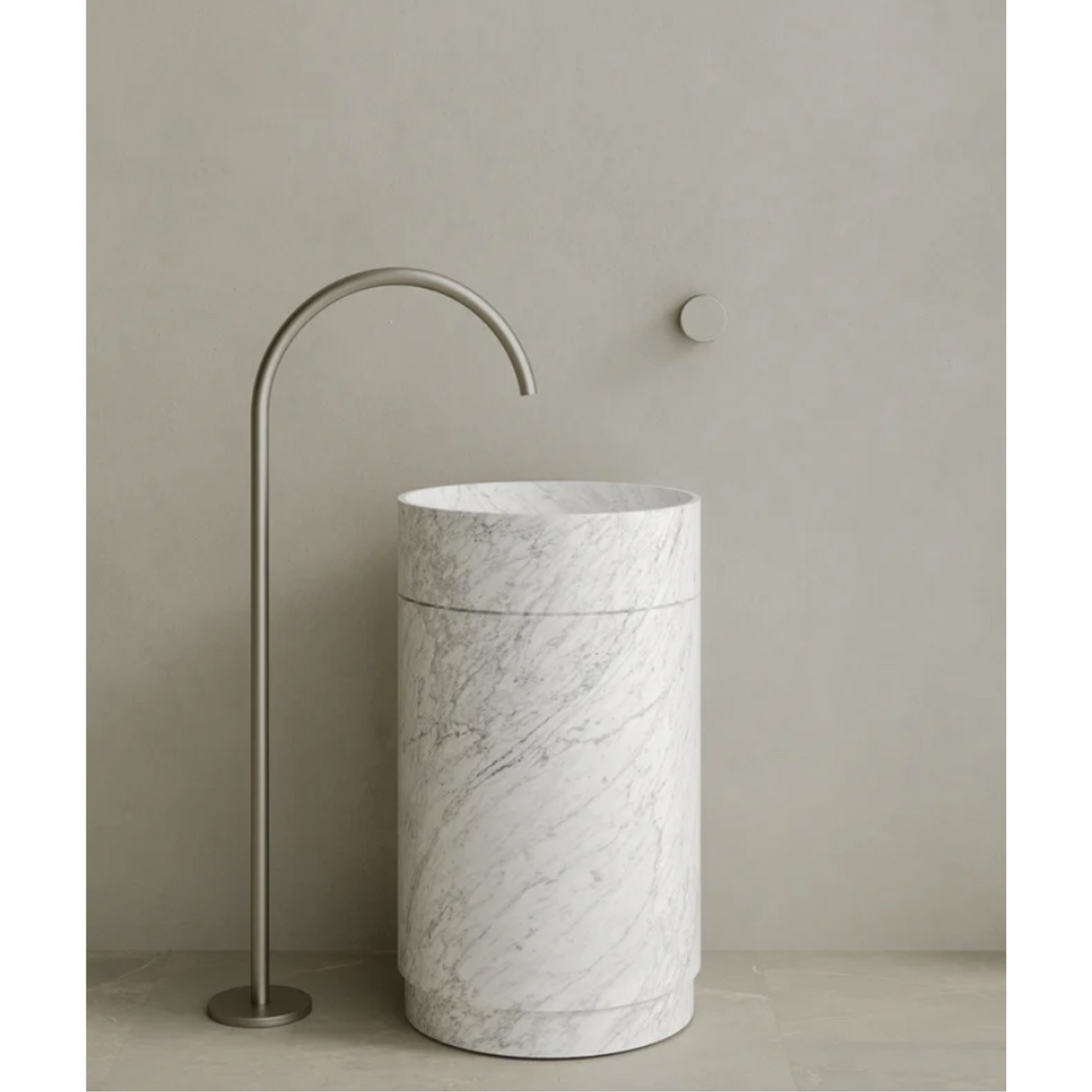 ELEMENTO BATH | ROTUNDI STONE PEDESTAL SINK | $5,348.75 - $10,945.00