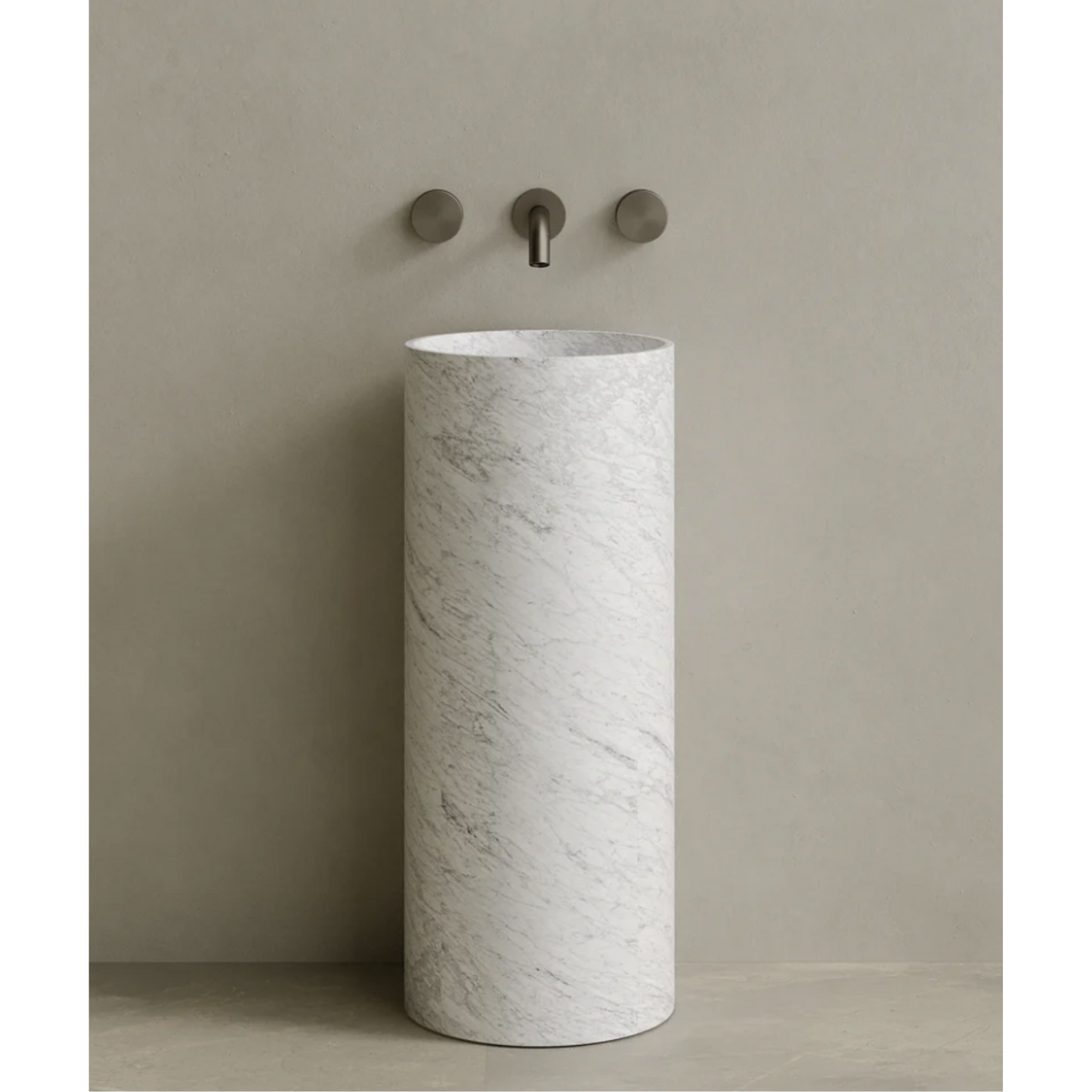 ELEMENTO BATH | CALVA STONE PEDESTAL SINK | $3,313.20 - $6,894.80