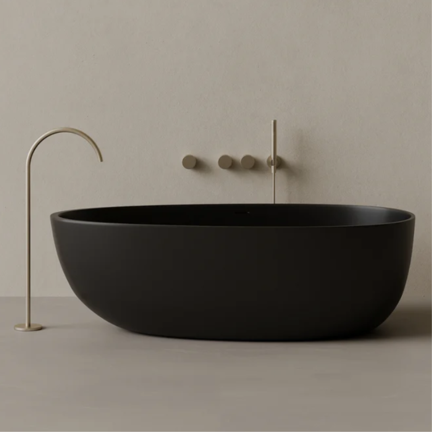 ELEMENTO BATH | 66" x 33" OVAL SOLID SURFACE STONE RESIN BATHTUB | $4,363.97 - $4,734.34