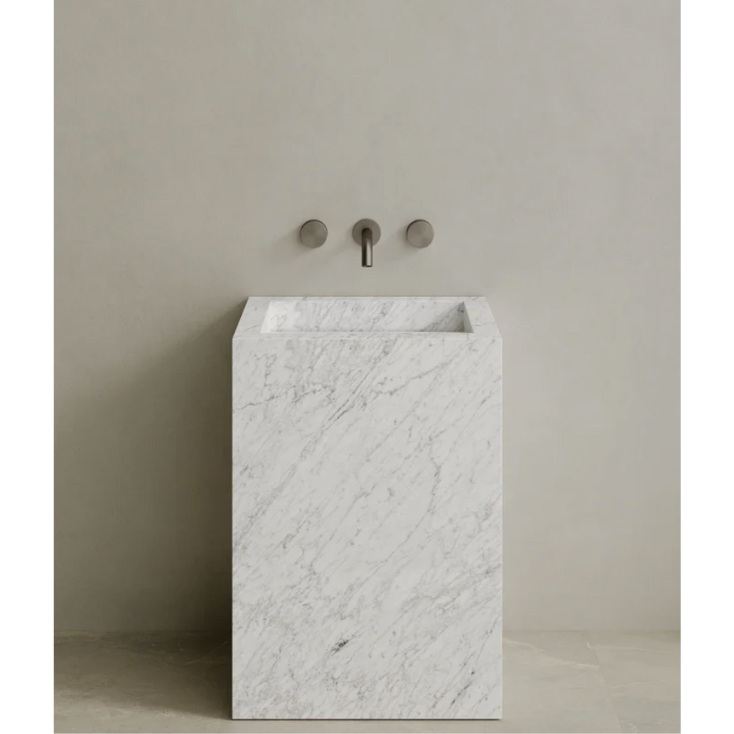 ELEMENTO BATH | QUATTRO STONE PEDESTAL SINK | $3,423.20 - $7,004.80
