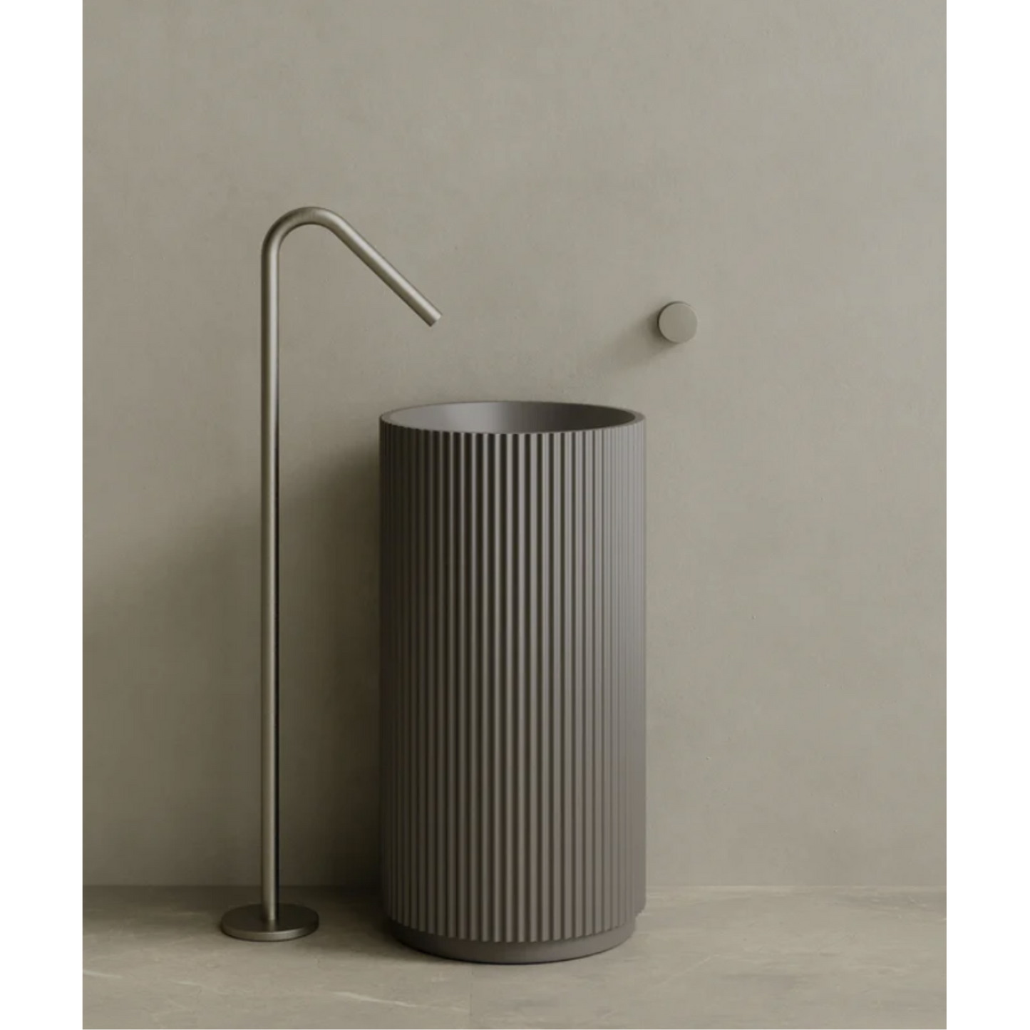 ELEMENTO BATH | 18" x 33" STONE PEDESTAL SINK | $1,536.25 - $1,624.90