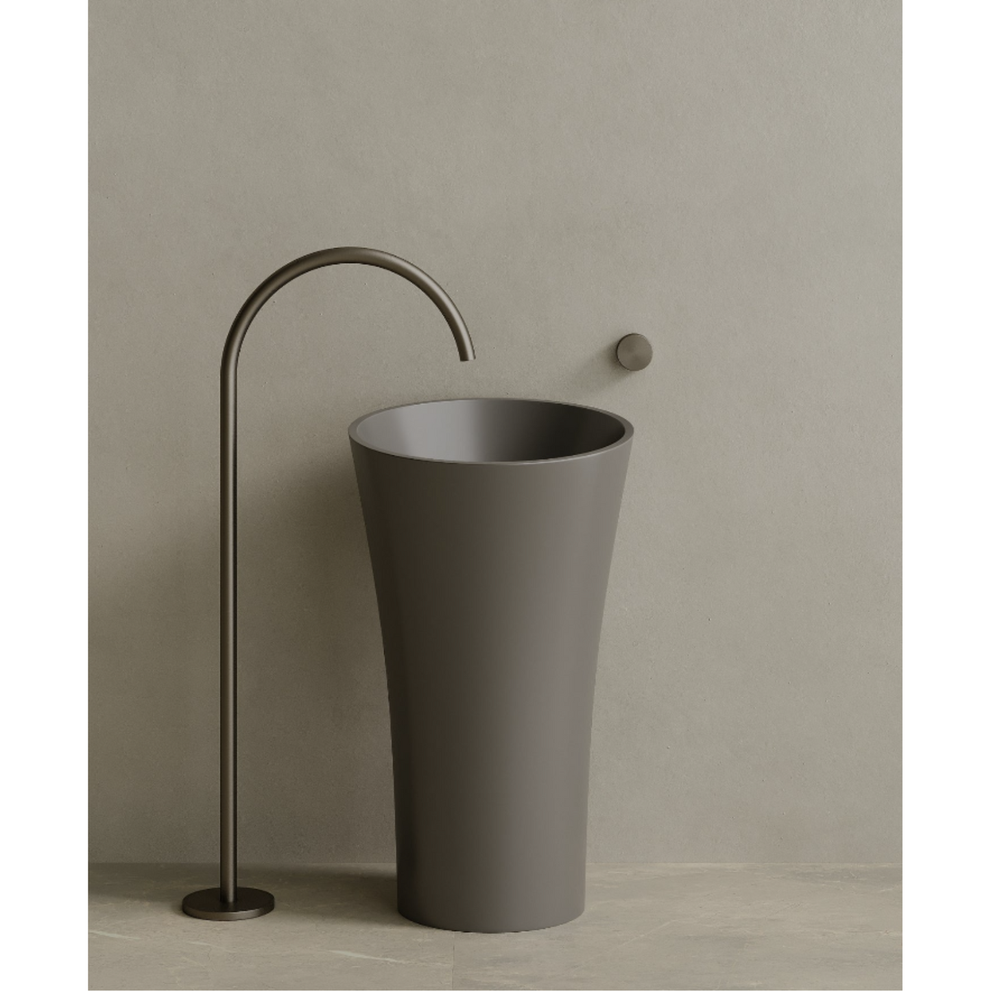 ELEMENTO BATH | 20" x 36" SOLID SURFACE PEDESTAL SINK | $1,435.90 - $1,508.20