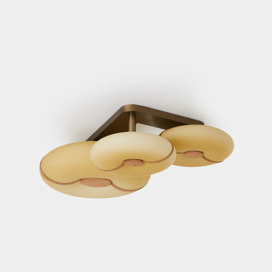 Bolina 509.73 ceiling light - amber glass