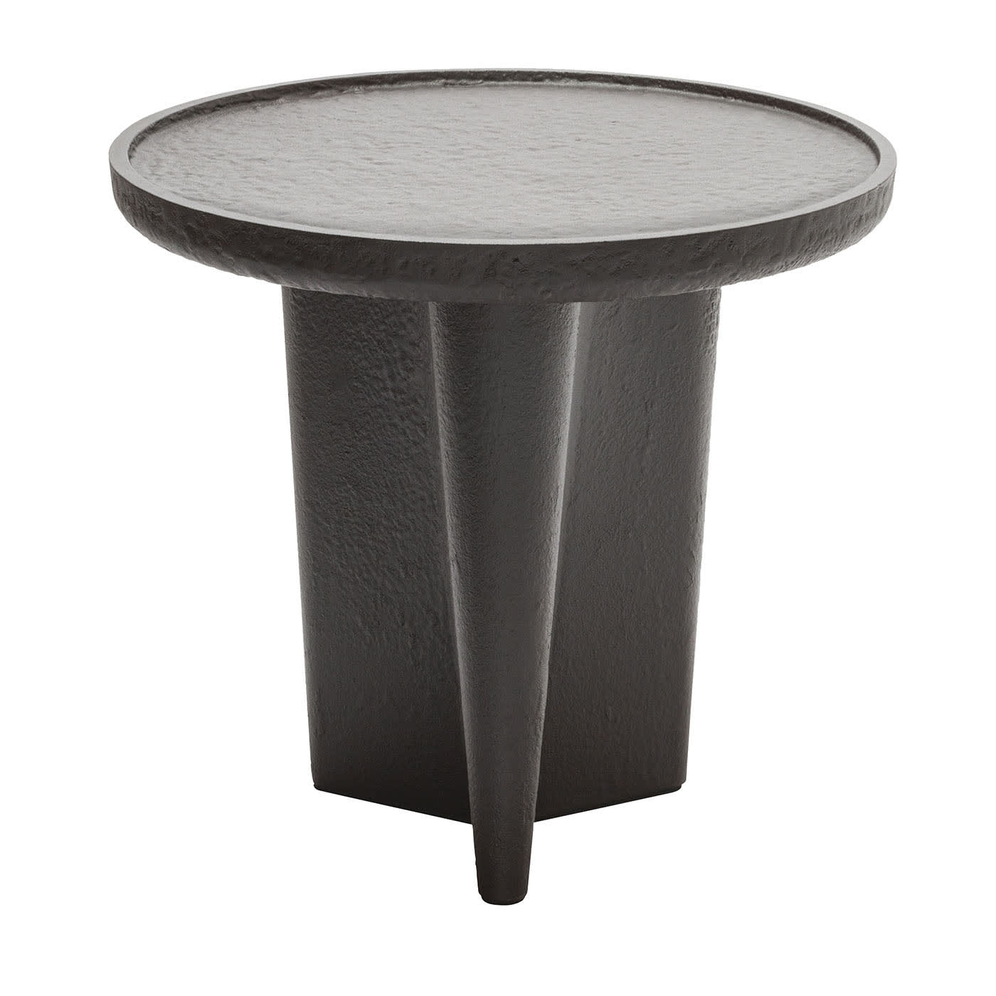 GIOBAGNARA | TANELL IMPERFECT LOW BRONZE SIDE TABLE | $3,160.00
