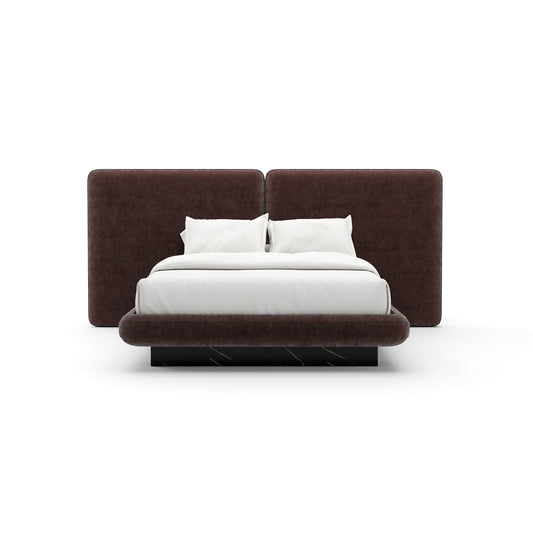CARACOLE | OVERLAP UPH 2-PANEL QUEEN BED - DARK TAUPE | $7,285.00