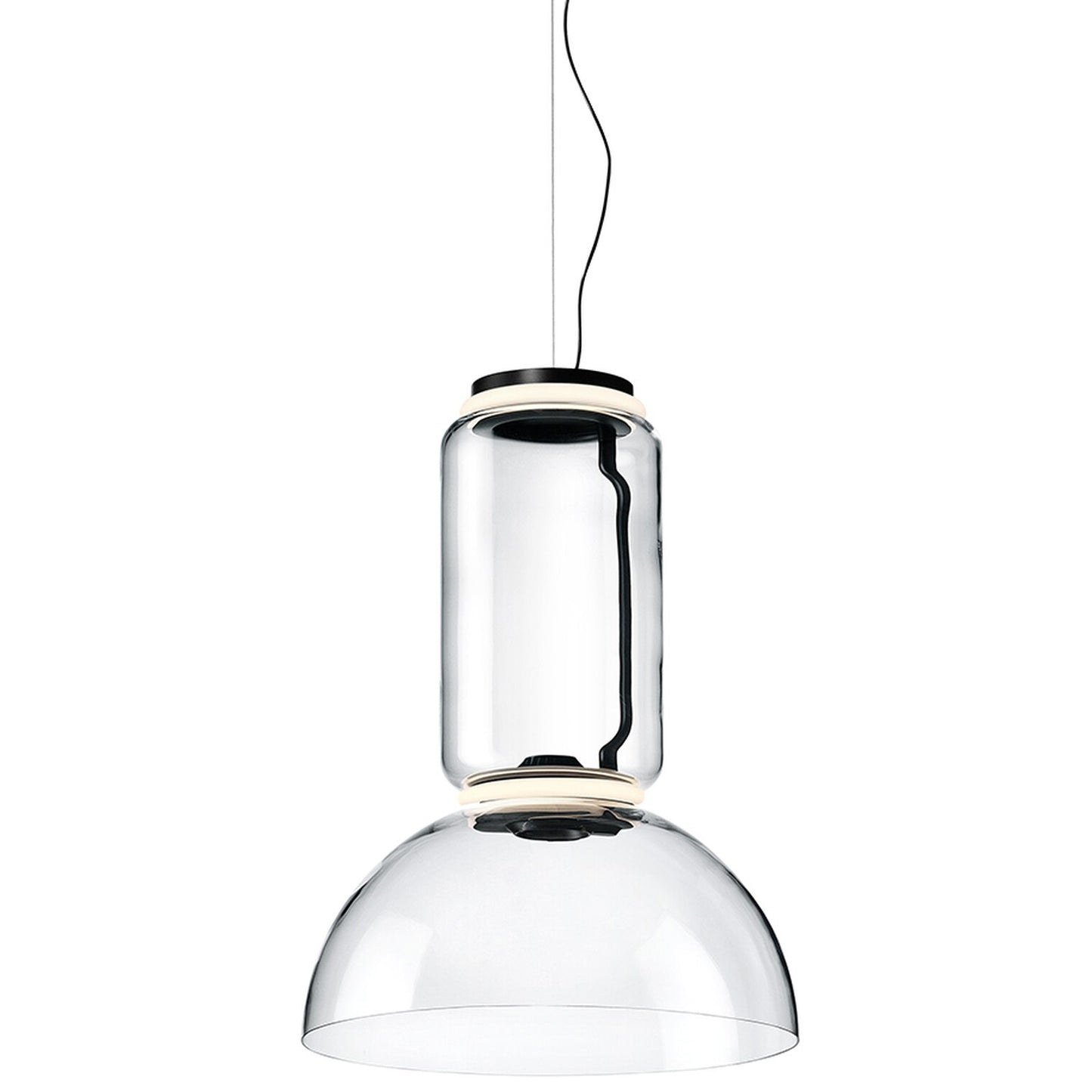 FLOS | NOCTAMBLUE LOW CYLINDER WITH BOWL PENDANT LIGHT | $4,794.00 - $8,905.00