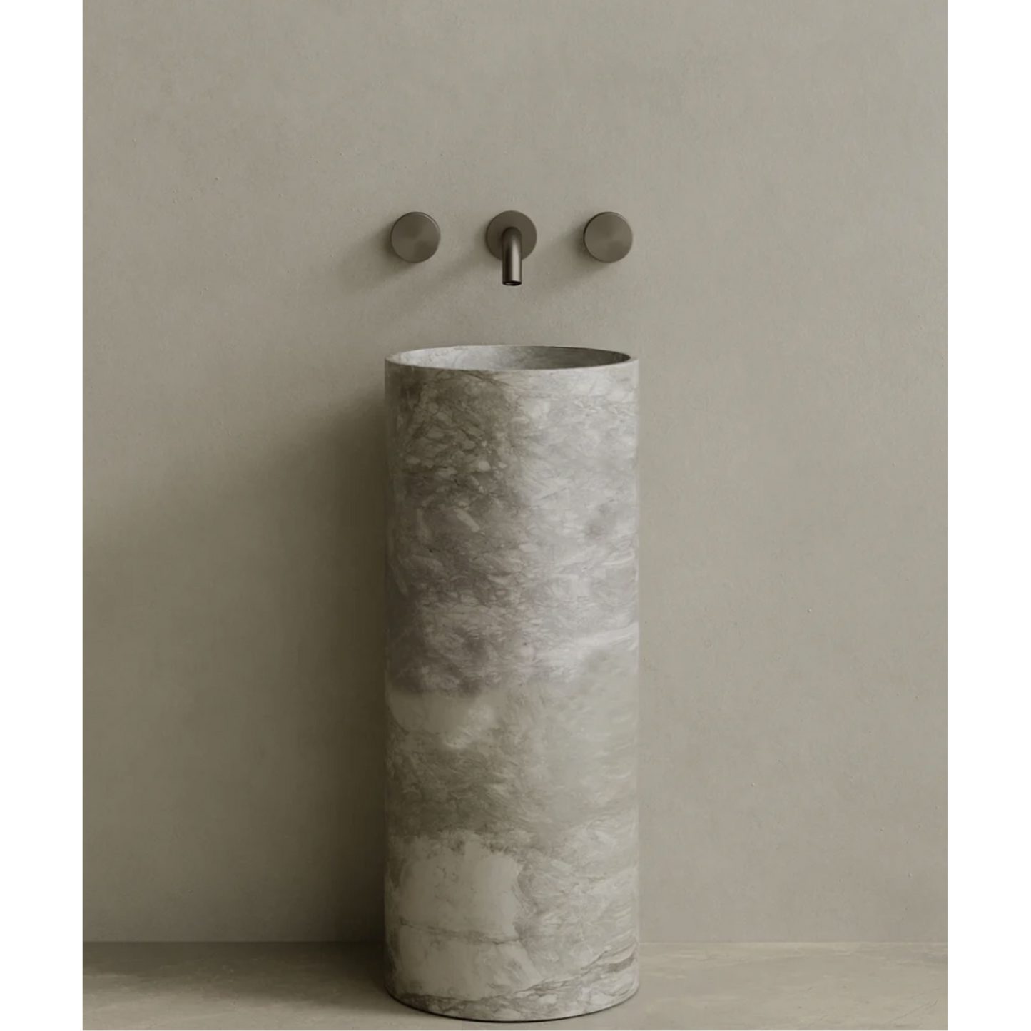 ELEMENTO BATH | CALVA STONE PEDESTAL SINK | $3,313.20 - $6,894.80