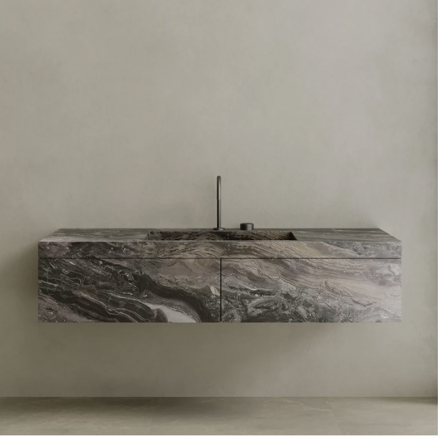 ELEMENTO BATH | FLOATING MARBLE VANITY | $5,000.00 - $9,600.00