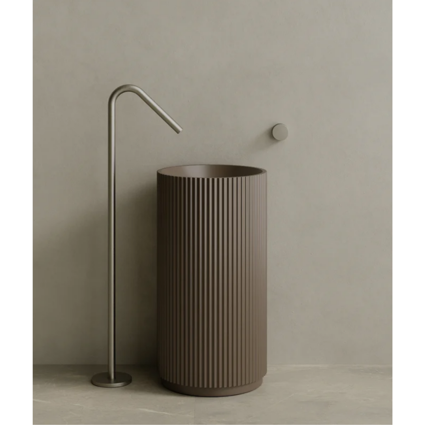 ELEMENTO BATH | 18" x 33" STONE PEDESTAL SINK | $1,536.25 - $1,624.90