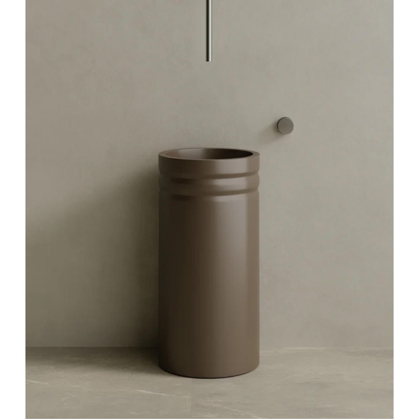 ELEMENTO BATH | 17" x 33" SOLID SURFACE RESIN PEDESTAL SINK | $1,478.50 - $1,556.20