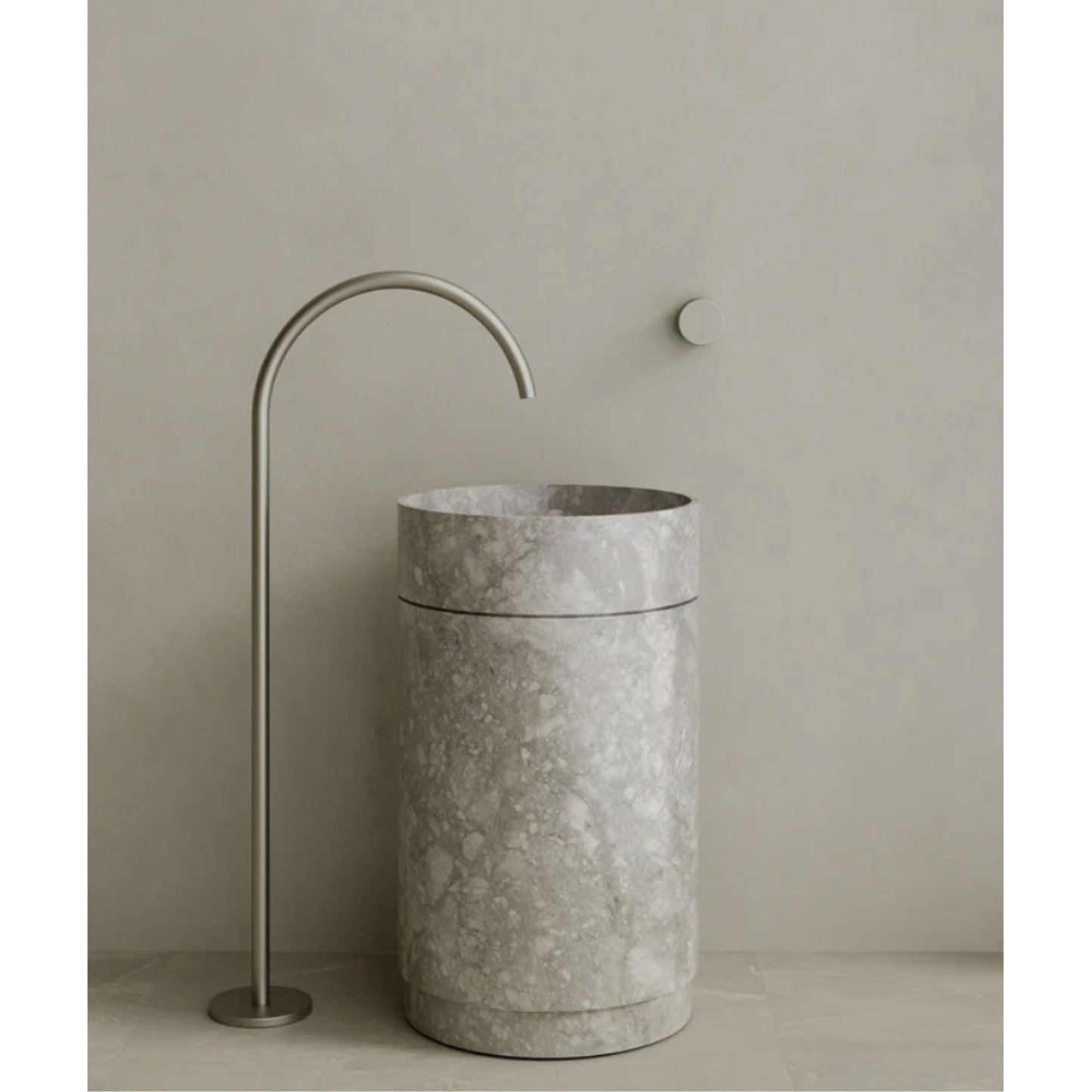 ELEMENTO BATH | ROTUNDI STONE PEDESTAL SINK | $5,348.75 - $10,945.00