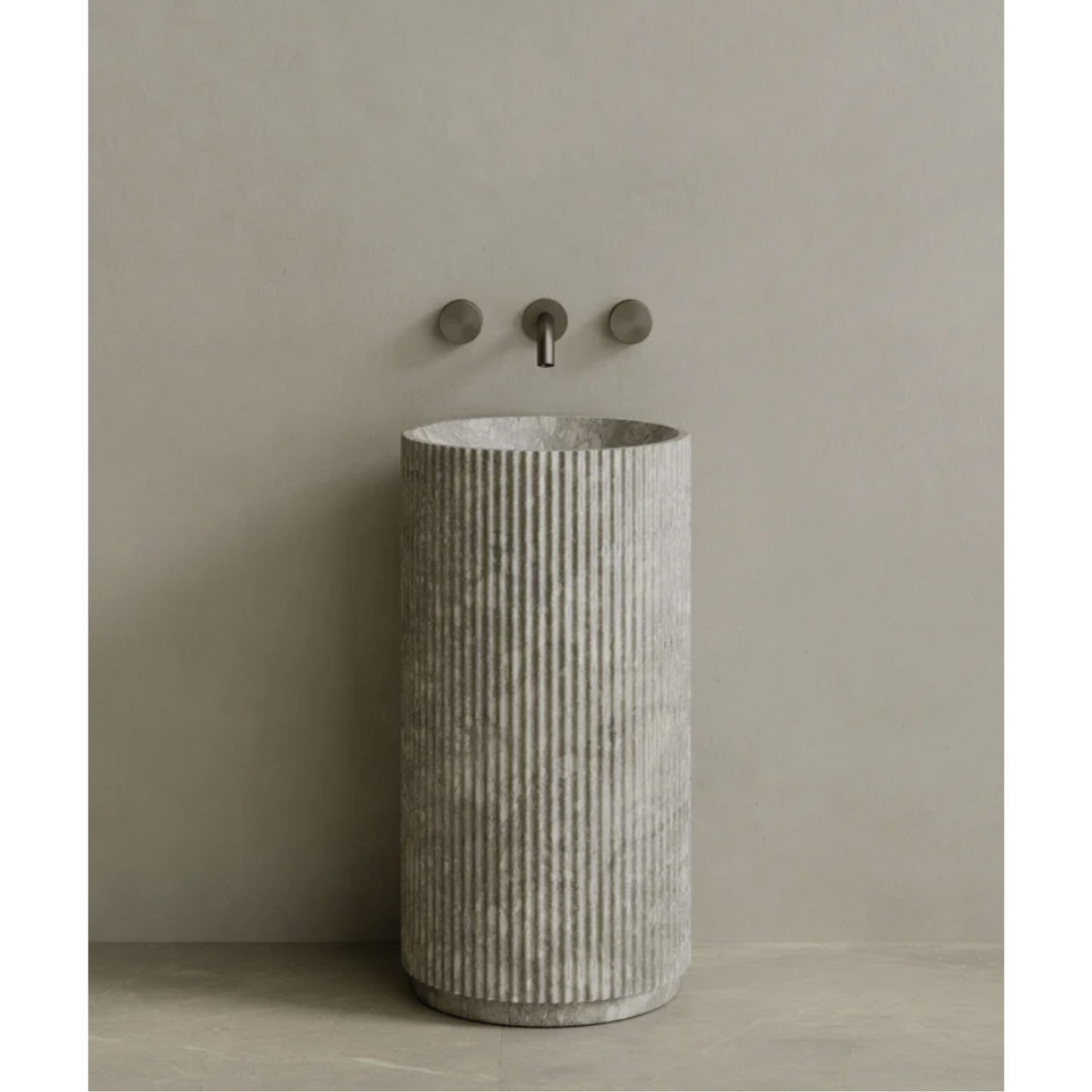 ELEMENTO BATH | RIVIO STONE PEDESTAL SINK | $6,394.30 - $11,990.00