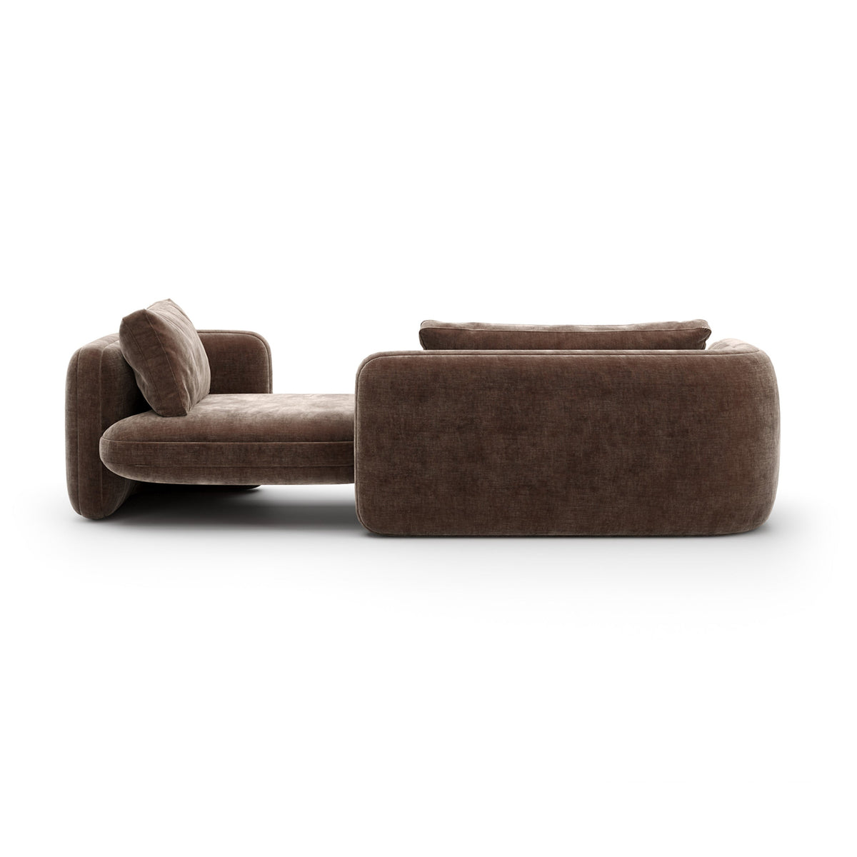 CARACOLE | OVERLAP BEDROOM CHAISE - DARK TAUPE | $7,505.00