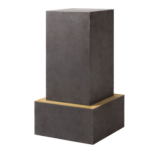 Ara Plinth N.1 Leather Side Table