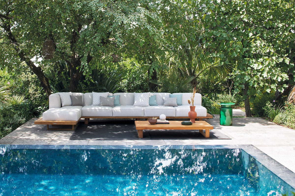 Atmosphera 9.Zero modular outdoor sofa teak base module