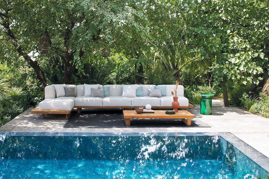 Atmosphera 9.Zero modular outdoor sofa teak base module