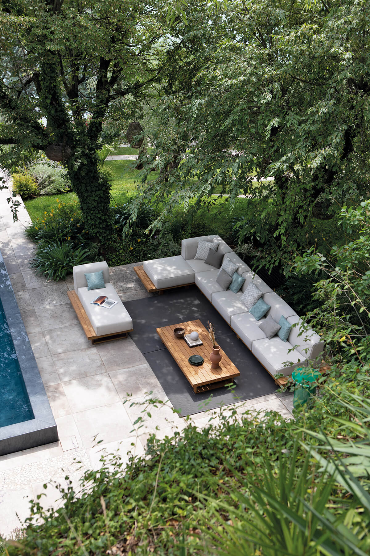 Atmosphera 9.Zero Modular Sofa - top-down full configuration
