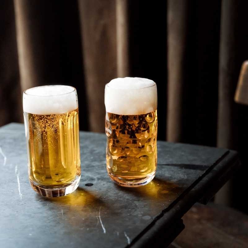 Storytellers Beer Glass Stripes Large detail