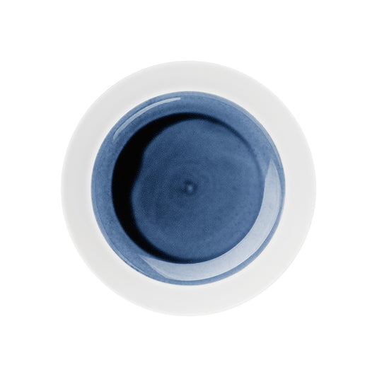 Hering Berlin Blue Silent Shallow Plate, High Rim