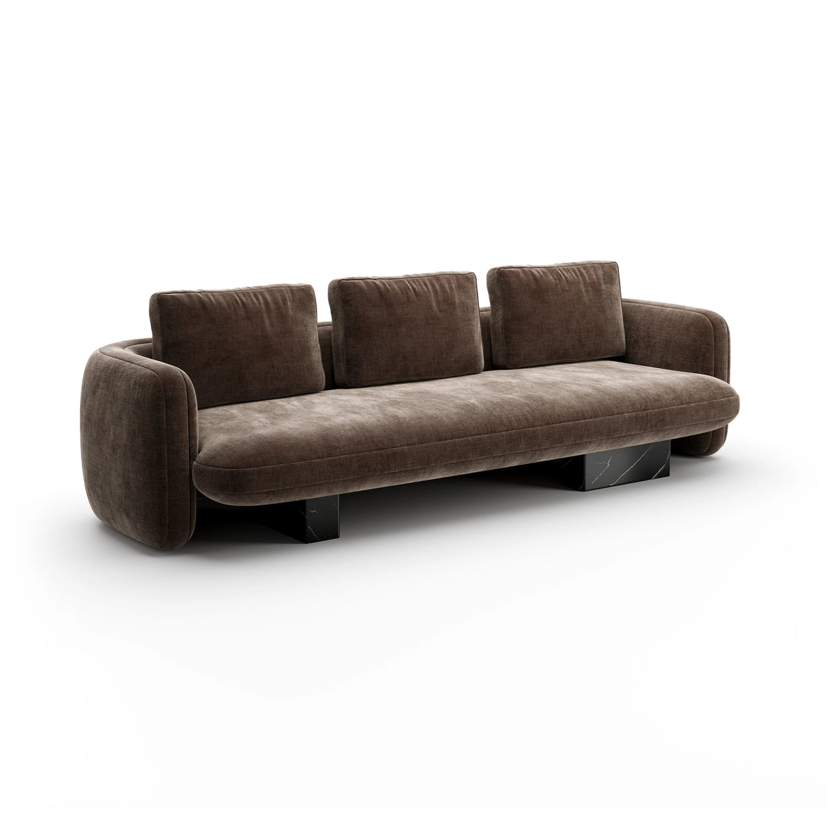 CARACOLE | OVERLAP SOFA - DARK TAUPE | $8,415.00