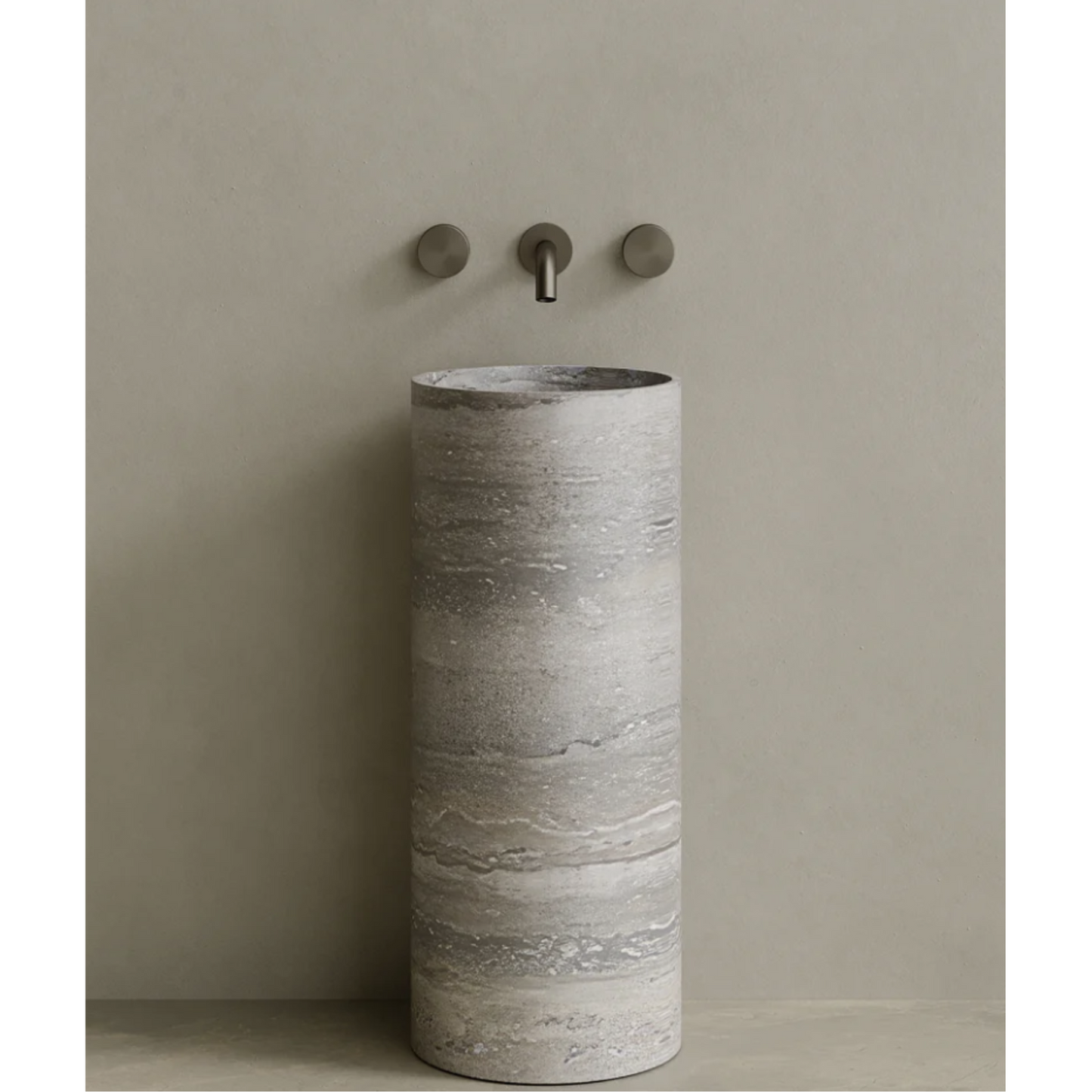 ELEMENTO BATH | CALVA STONE PEDESTAL SINK | $3,313.20 - $6,894.80