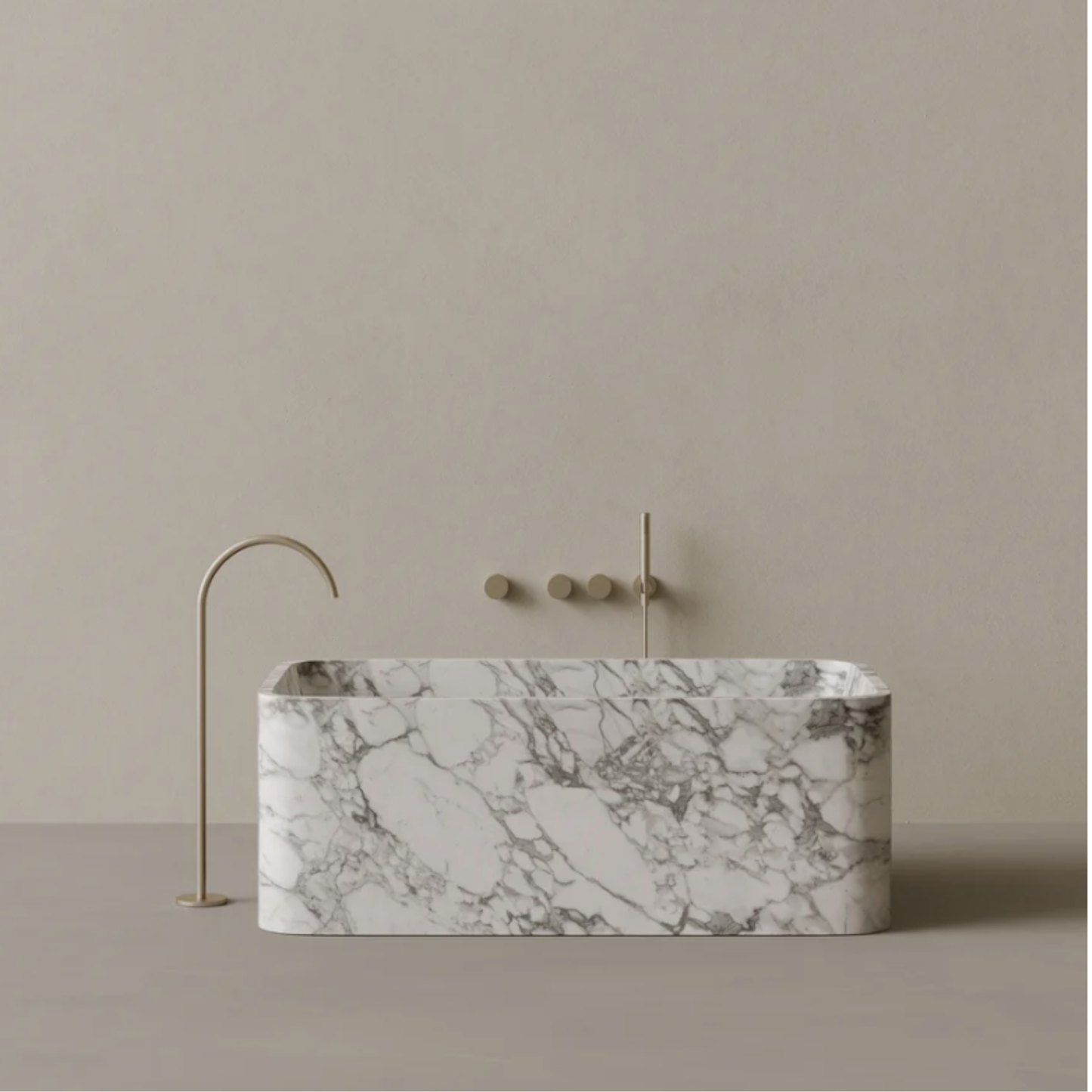 ELEMENTO BATH | 61" x 33" RECTANGULAR STONE BATHTUB | $12,425.00 - $39,496.00