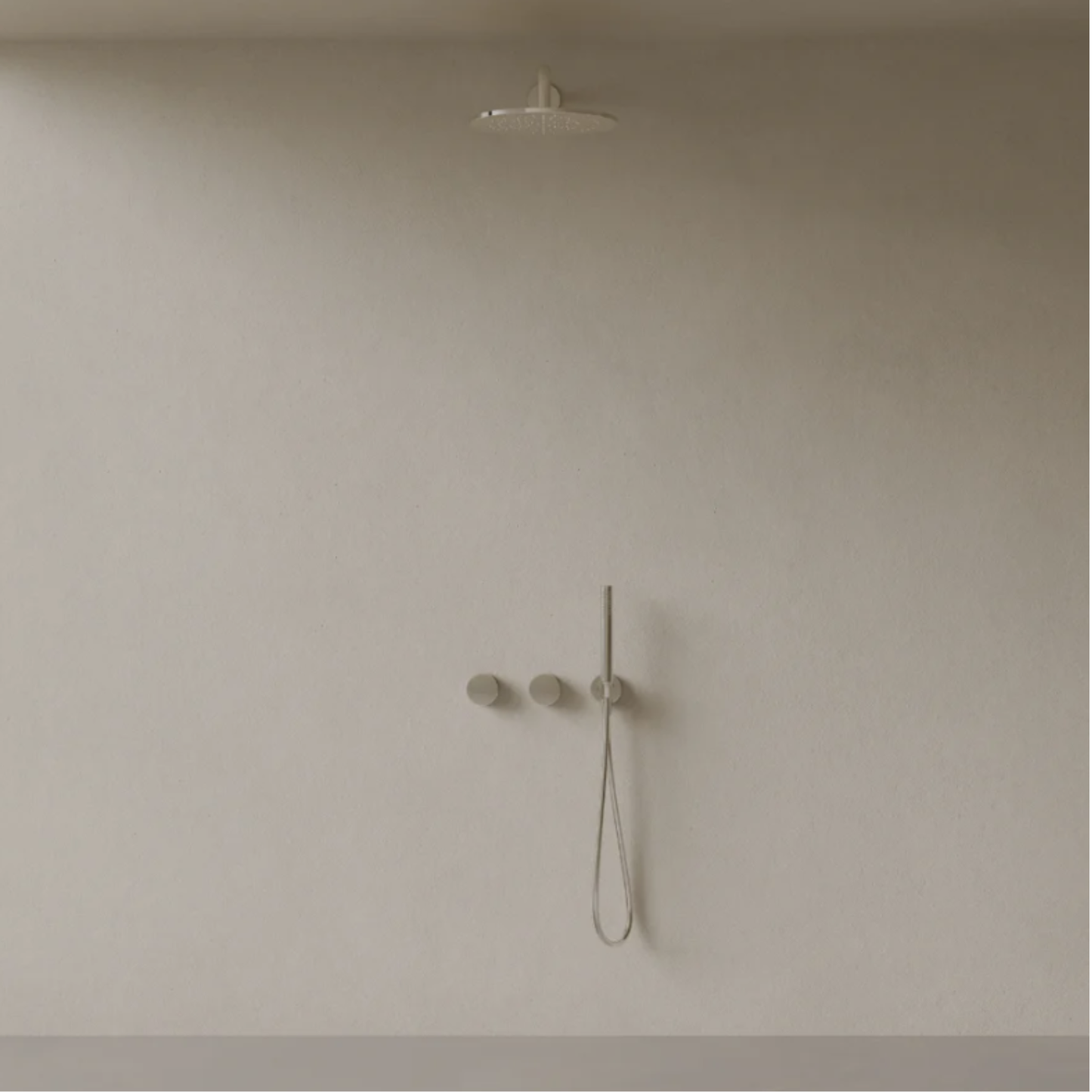 ELEMENTO BATH | THERMOSTATIC CURVED ARM RAINFALL SHOWER SYSTEM | $1,912.50 - $2,512.50