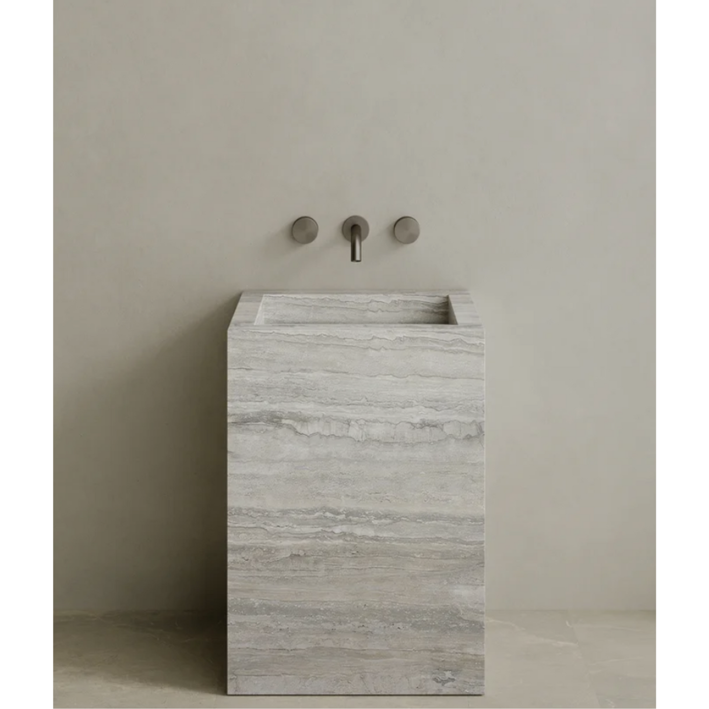 ELEMENTO BATH | QUATTRO STONE PEDESTAL SINK | $3,423.20 - $7,004.80