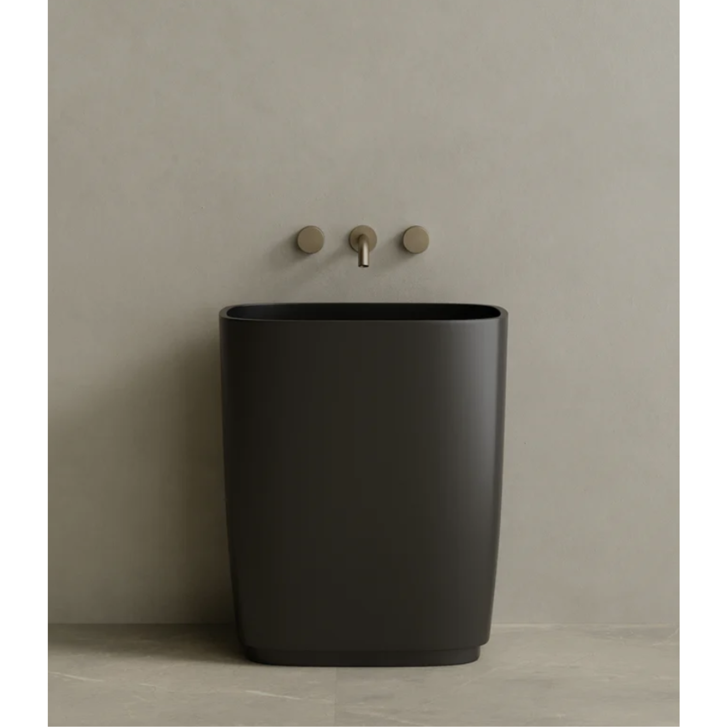 ELEMENTO BATH | 29" x 34" SOLID SURFACE STONE RESIN PEDESTAL SINK | $1,536.25 - $1,624.90